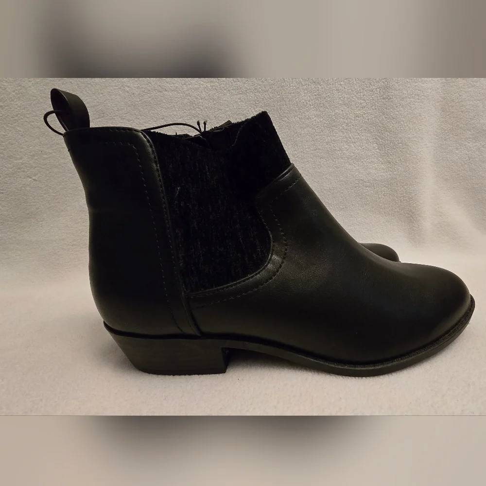 Torrid Black Ankle Booties with Suede Accents